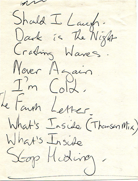 Amused Setlist